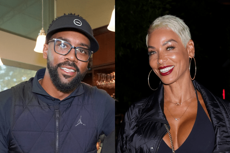 Exclusive: Marcus Jordan & Nicole Murphy Enjoy Handsy Evening